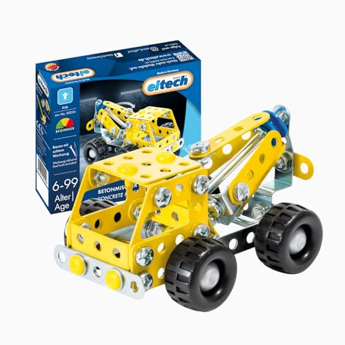 Eitech Juego de construcción de metal – Mini vehículos de construcción (hormigonera)