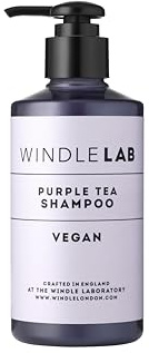 Purple Tea Shampoo by Windle LAB - With White Tea and Monoi Oil - Sulphate Free Purple Shampoo for Blonde Hair & Natural Grey Hair - 250ml