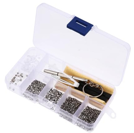 PLAFOPE Kit Di Riparazione Per Occhiali Da Sole Occhiali Orologi Naselli Viti Pinzette Strumenti Per La Riparazione Di Occhiali