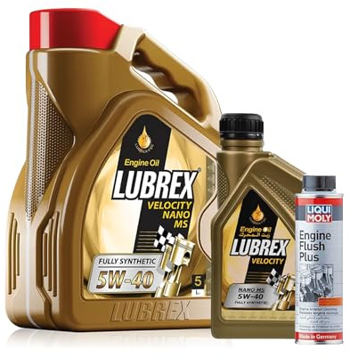 5w40 Fully Synthetic Engine Oil ACEA C3 Dexos2 6L+ ENGINE FLUSH PLUS