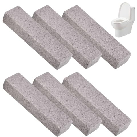 6 Spazzole per la Pulizia della Pietra Pomice, per Barbecue, Blocchi di Pomice, Blocchi di Pulizia per WC, Blocchi Forti per Barbecue, Cucina, Forno, Doccia, Lavandino