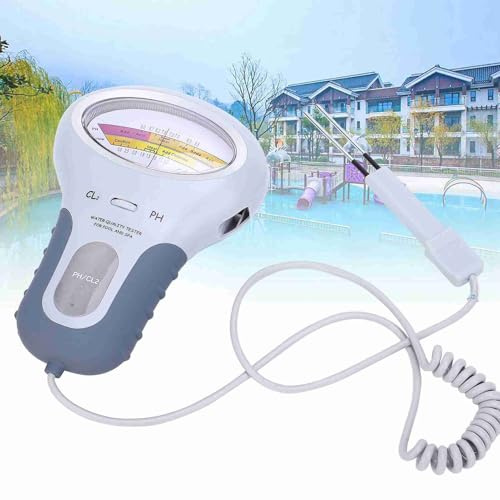 ZenithAur Probador de Piscina lecturas rápidas y de pH, analizador de Calidad del Agua de SPA con Pantalla Digital, un Kit de Prueba de Agua con sonda para spas domésticos