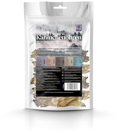 George & Bobs Orecchie di manzo Flaps Naturali, 10 pezzi, 100% manzo, prodotto naturale per la masticazione del cane, ricco di proteine, essiccato delicatamente, senza cereali, senza additivi