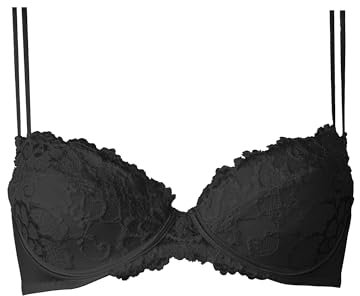 Cotonella, Reggiseno a Balconcino Vera, con Coppe in Pizzo Stretch, Imbottitura Foderata in Cotone e con schiene in Morbida Microfibra - Reggiseno con Ferretto - Art. CD020