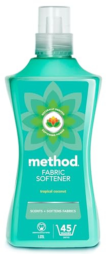 Method Fabric Softener, Tropical Coconut, 45 Washes, 1.575 l (Pack of 1)