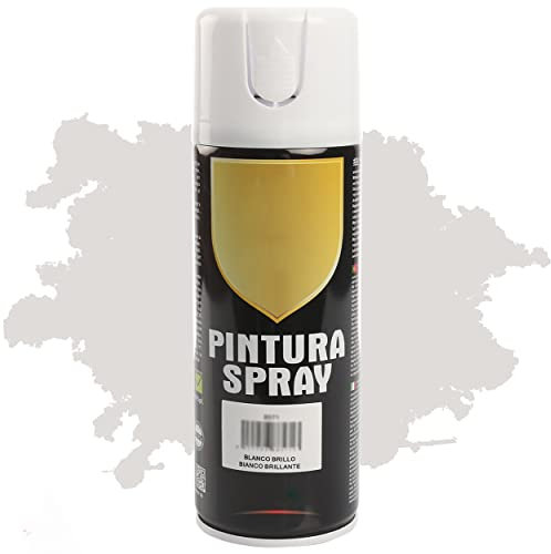 H HANSEL HOME Pintura Spray Blanco Brillo 400 Ml