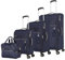 Travelite Kofferset 4 teilig Weichschale 4 Rollen, Größen S-M-L + Bordtasche, nachhaltig, MIIGO, Reisegepäck Set aus recyceltem Material, TSA Schloss, Koffer Größen L + M erweiterbar