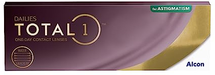 Dailies Total1 for Astigmatism Tageslinsen weich | 30 Stück | BC 8.6 mm | DIA 14.5 mm | CYL 0.75 | ACHSE 160 | +01.00 Dioptrien