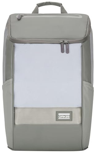 OAK25 Rucksack Damen & Herren Grün - Daybag - Reflektierender Fahrradrucksack - Hohe Sichtbarkeit & Sicherheit - Fahrrad Daypack mit Laptop Fach - Wasserabweisend