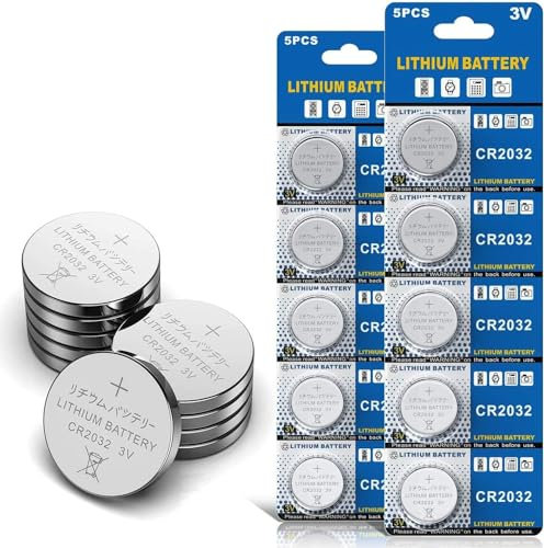 GutAlkaLi CR2032 3V Lithium Knopfzellen Batterien CR 2032 Lithium 10 Stück Knopfzelle Batterie