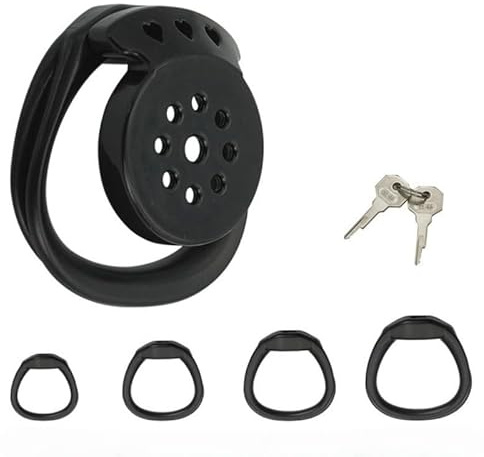 Svart A-typ skyddande bur sport och fitness utrustning, en uppsättning av 4 utbytbara ringar + 1 par nycklar, bekväm att bära, par gåva