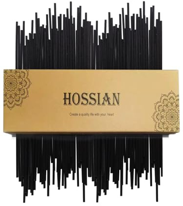 HOSSIAN Reed Diffuser Sticks,-Diffuser Sticks-Reed Diffuser- Reed Sticks Aroma Diffuser Sticks for Aroma Fragrance(Black Fibre 7.87inch*3.5mm 100PCS)