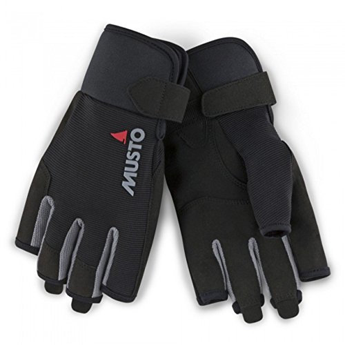 Musto Essential Short Finger Sailing Gloves - 2018 - Black XXL