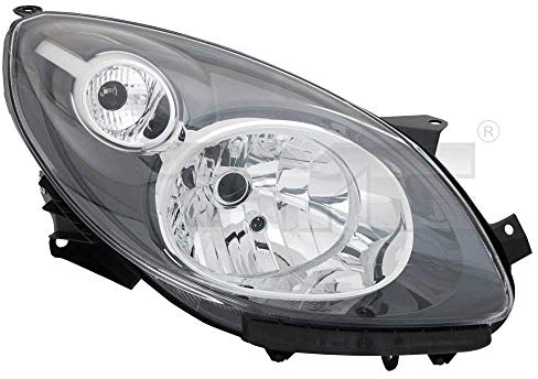 Phare principal avant gauche H4 noir pour modèle Twingo (CN0) année de construction : 03/2007-11/2011