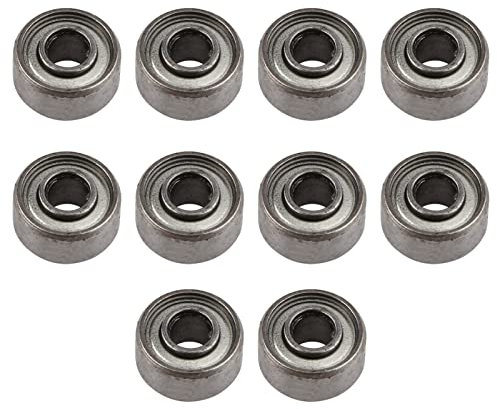 10 Stücke 693ZZ Micro Kugelllager, 3x8x4 Steel Bearings Kugellager Präzisionskugellager Chromstahl Kleines Doppelt abgeschirmtes Lager für Skateboards Inline Skates Roller