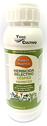 TodoCultivo Herbicida selectivo césped Fluroxipir 20%. 500 mls. FLOWER. para 200 litros de tratamiento, Herbicida para control de mala hierbas de hoja ancha