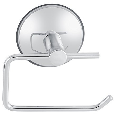 Support de Papier Toilette Mural, Titulaire de Papier avec Ventouse Porte Rouleau Papier WC en Acier INOX Derouleur Papier WC Porte-Rouleau de Papier à Ventouse Support pour Papier Durable