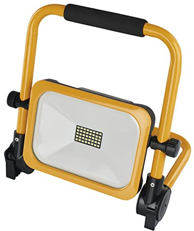 EMOS LED Battery Spotlight 20W Waterproof Portable Construction Spotlight with Stand and Handle 3 Light Modes with Brightness Max. 2000lm 6500K Rechargeable 6600mAh IP54