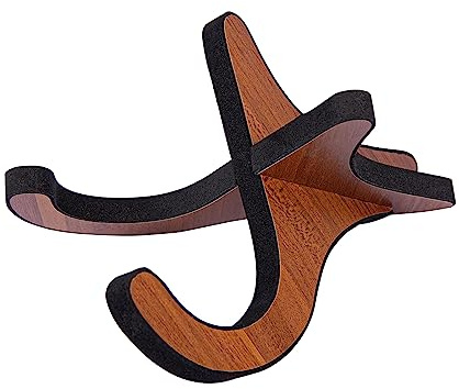 Ukulele - Supporto per uculele e chitarra, portatile, in legno, pieghevole, con bordo in spugna, per uculele, mandolino, banjo, violino
