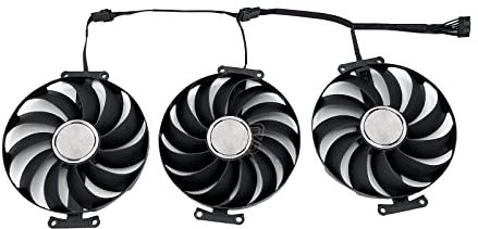 SISS Ventola per scheda grafica 95 mm T129215SU per ASUS ROG Strix OC GeForce RTX 3080 Ti 3070 3060 Ti 3070 Ti 3080 3090 RX 6900 XT 6700 XT 6800 GPU Card Cooler Fan Fan (4)