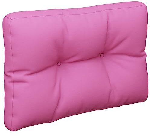 vidaXL Palettenkissen, Palettenauflage Polster für Europaletten, Palettenpolster Palettensofa Kiseen Indoor Outdoor, Rosa 50x40cm Stoff