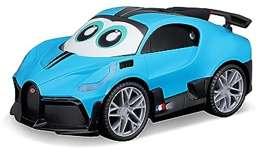 BBJunior My First RC – Bugatti Divo: Radiostyrd bil, från 24 månader, med ljus och ljud, 2,4 GHz frekvens, inkl. fjärrkontroll med rörelsesensor, blå (16-92013)