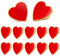 SOIMISS 12 Stücke Emaille Brosche Rot Herz Anstecknadel Hochzeit Mitgebsel Metall Anstecker Pins Rucksack Abzeichen Pullover Clips Kinder Partyartikel Valentinstag Party