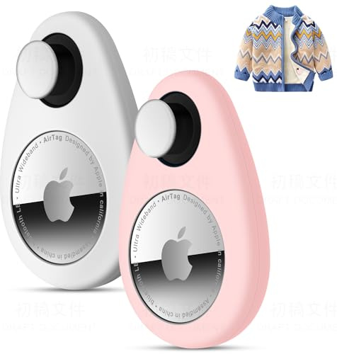 Airtag pour Enfants, cachés, étui de Suivi GPS, Coque en Silicone Anti-Retrait Airtag avec épingles, Convient pour Les Enfants, Les Personnes âgées, Les Animaux domestiques, Les Sacs