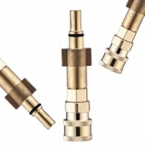 Adaptador de acoplamiento rápido de 1/4 pulgadas, repuesto para limpiadora de alta presión Bosch Black&Decker Makita Stanley | Rosca de bayoneta, pasador 12 mm, 160 bar, 10 l/min, 60 °C