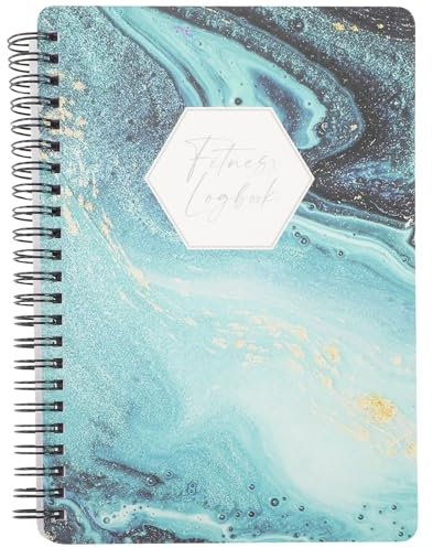 Homoyoyo A5 Fitness Planner Notebook for Women – Workout Journal Schedule and Health Management Pages, Weightlifting and Diet Exercise Log Book for Daily Fitness Tracking