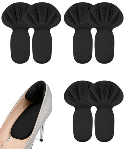 CULEB 3 Paia Cuscinetti Per Tallone,Salva Tallone per Scarpe,Cuscinetti Tallone Scarpe Troppo Grandi,Per Donne E Uomini Anti Vesciche Per Migliorare La Vestibilità Delle Scar`pe (Nero)