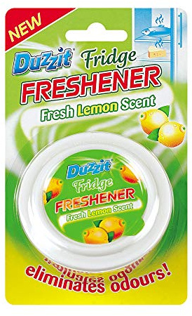 Duzzit 12 x Fridge Freshener Fresh Lemon Scented Fridge Deodoriser removed odours balls