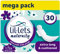Lil-Lets Maternity Pads, Extra Long Maxi Thick Towels, With Wings, Postpartum/After Birth Essential, 3 Packs of 10 (30 towels), Packing May Vary