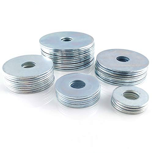 Karosseriescheiben verzinkt M5 – M12 Kotflügelscheiben Unterlegscheiben Stahl (50, 6,4 x 25 mm (M6))