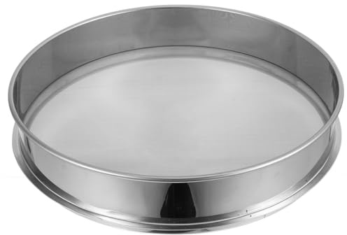 Hemoton Stainless Steel Sifter 11.8 Inch 150 Mesh Fine Screen Flour Sieve for Baking Cooking Kitchen Use