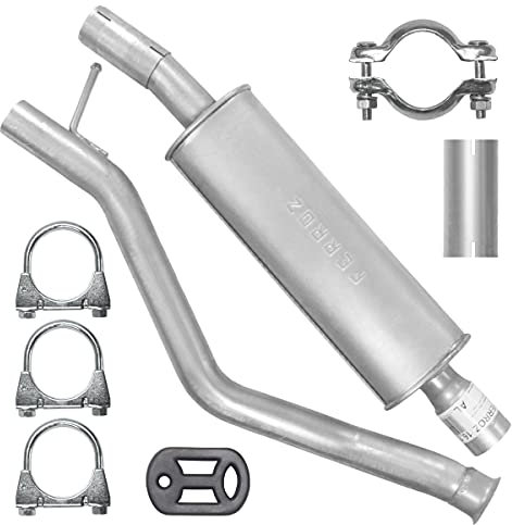 Adamot Mitteltopf Auspuff Mittelschalldämpfer für Peugeot 206 CC 2.0