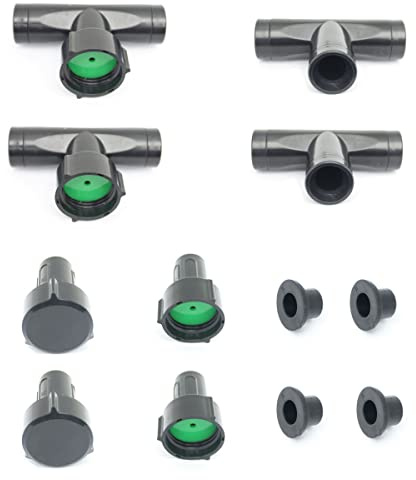 Soaker Hose Accessory, Garden Hose Fittings Kit Quick Set Connector for 3/8 Tubing, Irrigation Water Hose Adapter