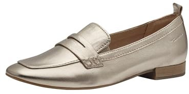 Tamaris COMFORT Damen Slipper aus Leder mit Blockabsatz, Gold (Lt Gold), 38 EU