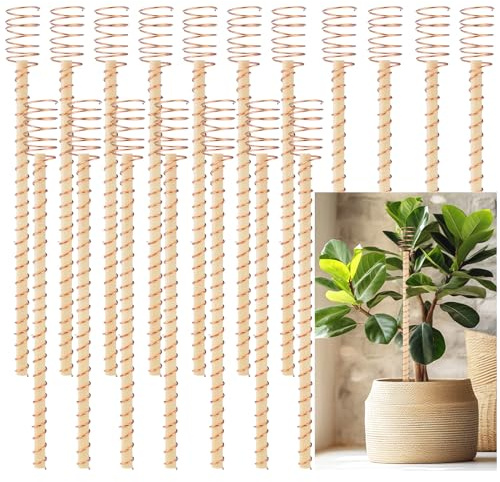 DoubleFill 18 Pcs Electroculture Plant Stakes 13.5 Inches Long Copper Garden Stakes Electroculture Copper Gardening Antenna for Growing Vegetable Garden Plants Support