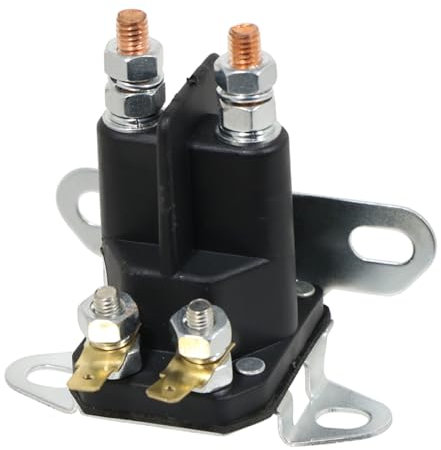 SPARES2GO Solenoid Starter Switch 4 Pole Relay for Castel Garden Fits Mountfield Lawnmower Ride on Mower Tractor