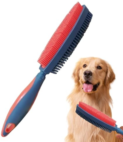 Spazzola per Cani,Strumento Doppia Faccia,Spazzola per Animali Domestici - Rimozione Sottopelo per Coniglietti Gattini Cuccioli e Animali Domestici