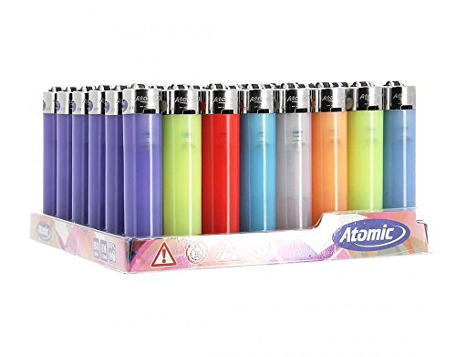 ATOMIC 48 accendini USA e Getta Rotondo Colori gelido