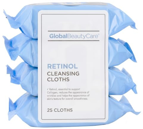 Retinol Makeup Cleansing Cloth Wipes, 4-pk (100 Wipes) (Regular)