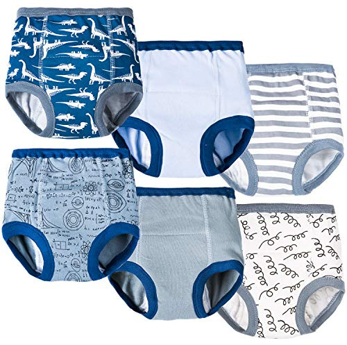 Joyo roy Reusable Training Pants for Baby Boy 4T 6pack Potty Training Pants Reusable Nappies Padded Underwear for Toddlers Absorbent Underwear for Toddlers Nappy Pants Size 4 Training Pants Cotton