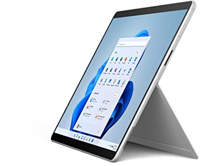 Microsoft Surface Pro X WiFi - 13 Inch 2-in-1 Tablet PC - Silver - Qualcomm SQ1, 8GB RAM, 128GB SSD - Windows 11 Home - Device only, 2022 model