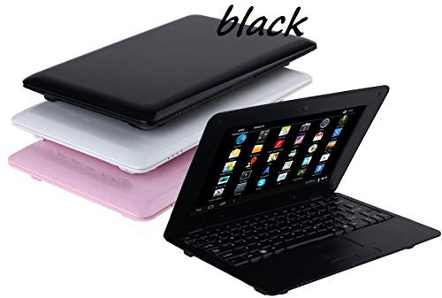 Bigmachine Portátil de 10 Pulgadas Android 6.0 Quad Core portátil Mini Netbook 8 GB WiFi Webcam Netflix Youtube Flash Ultra Delgado(Negro)