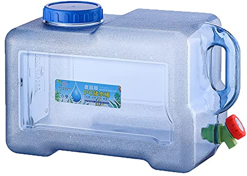 ProsperveilUK Wasserkanister,5-22 L Wasserbehälter mit Hahn,Wassertank Camping mit Griffen,Wasserspender mit Wasserhahn,Trinkwasserkanister Camping,Getränke Wasserkanister,Lebensmittelecht (18 Liter)