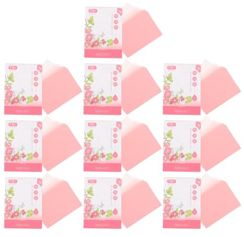 BESTOYARD Facial Oil Absorbing Sheets 2000 Count Double-Sided Blotting Paper for Face Oil Control Portable Compact Size 3.74X2.75In for Oily and Combination Skin Makeup Touch-up