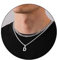 Rajputana Kette Mit Buchstaben,Buchstaben Kette,Halskette Herren,Kette Edelstahl,Kette Jungs,Kette Herren Silber,Ketten für Jungen,Initial Necklace,Chain Letter,Kette Buchstabe D