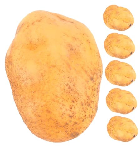 RORPOIR Äußerst Realistisches Kunstgemüse – 6er-Pack Künstliche Kartoffeln Zur Dekoration Für Restaurants Oder Zur Küchenpräsentation